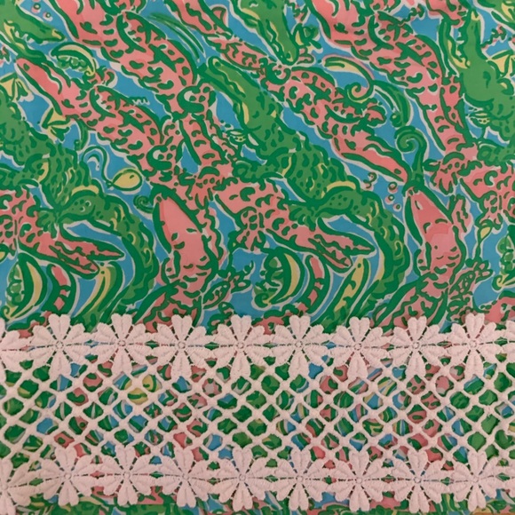 Lilly Pulitzer Shorely Blue Chomp Chomp skirt! - Picture 5 of 6